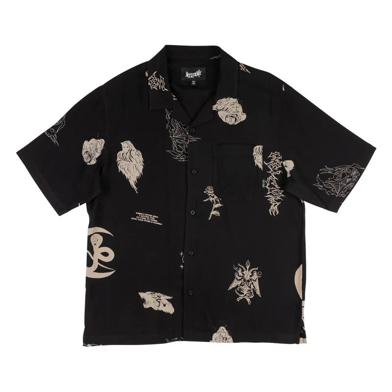 Welcome Skateboards - Flash Rayon Shirt Black