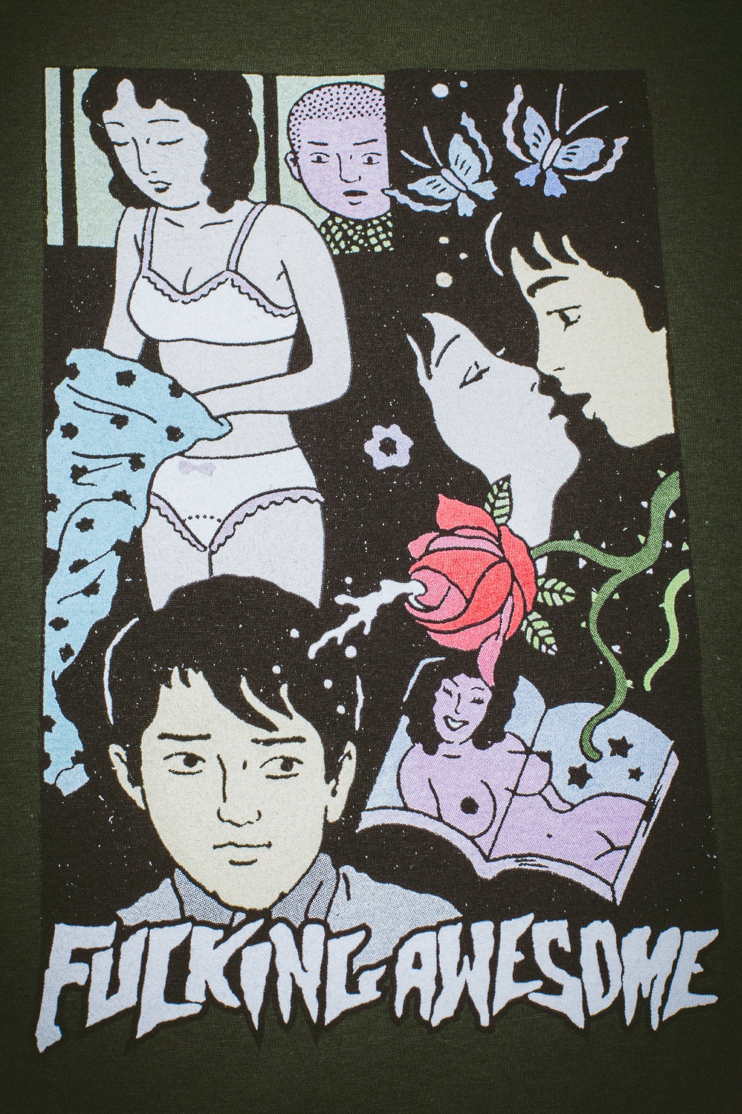 Fucking Awesome - Yoyogi Park S/S T-Shirt - Forest Green