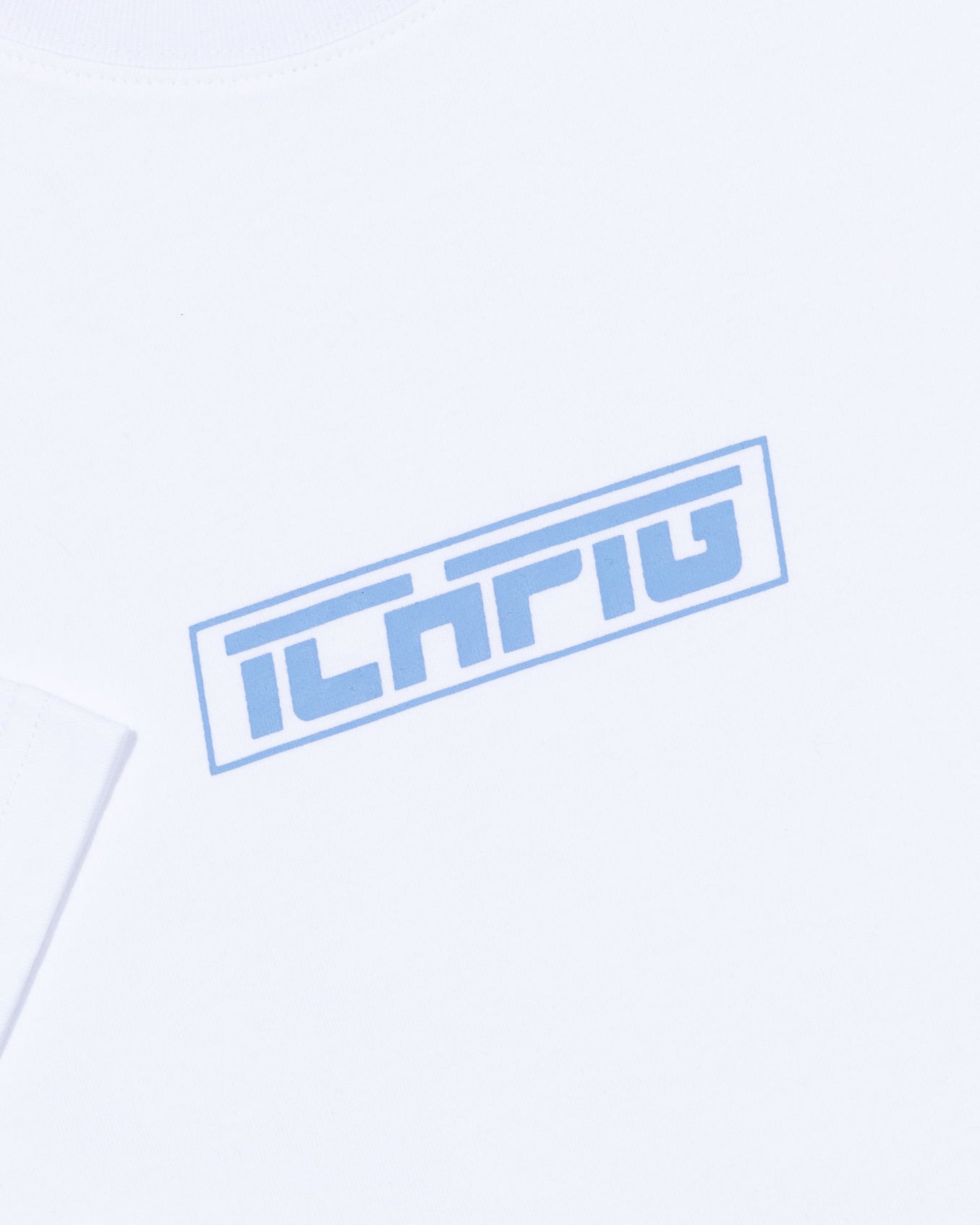 Ichpig - Strike Logo Tee - White / Sky