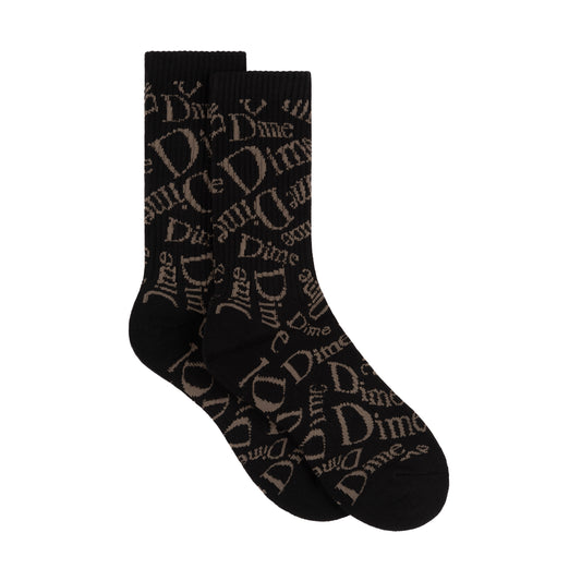 Dime - Haha Long Socks  - Black