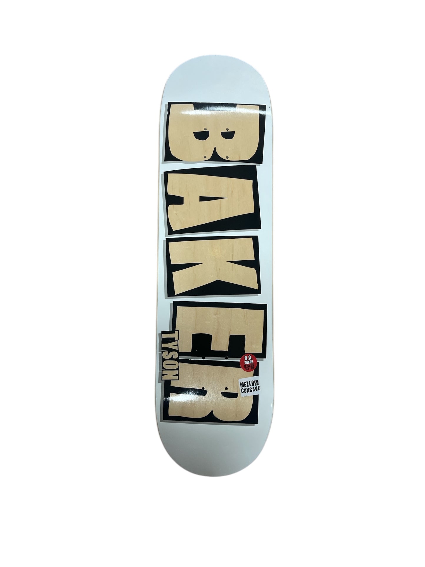 BAKER - Tyson Brand Name Deck White 8.5"