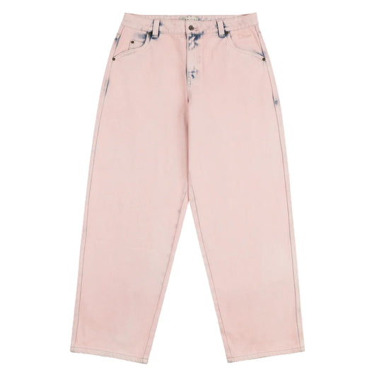 Dime -Classic Baggy Denim Pants - Overdyed Pink
