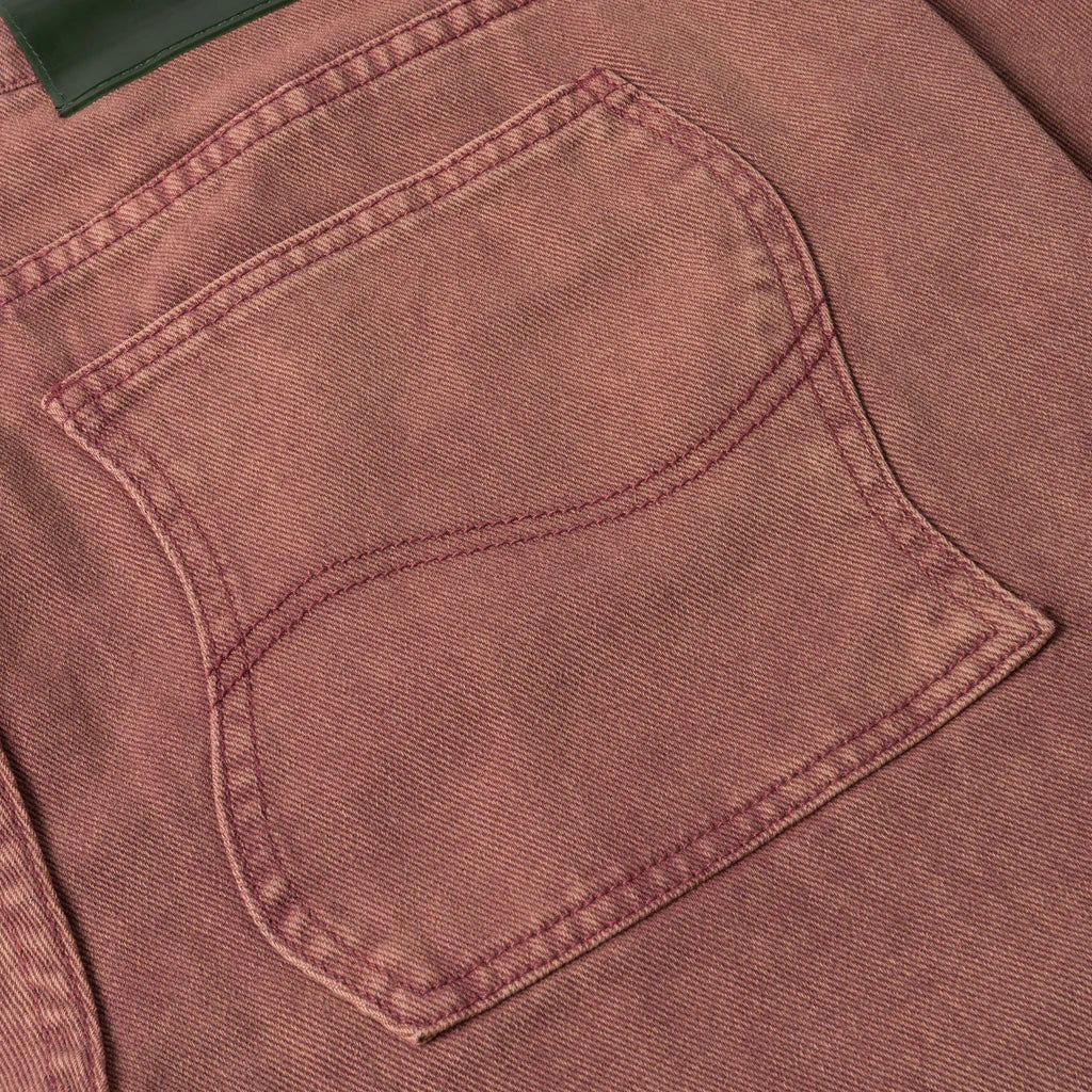 Dime -  Classic Relaxed Denim - Stone Burgundy