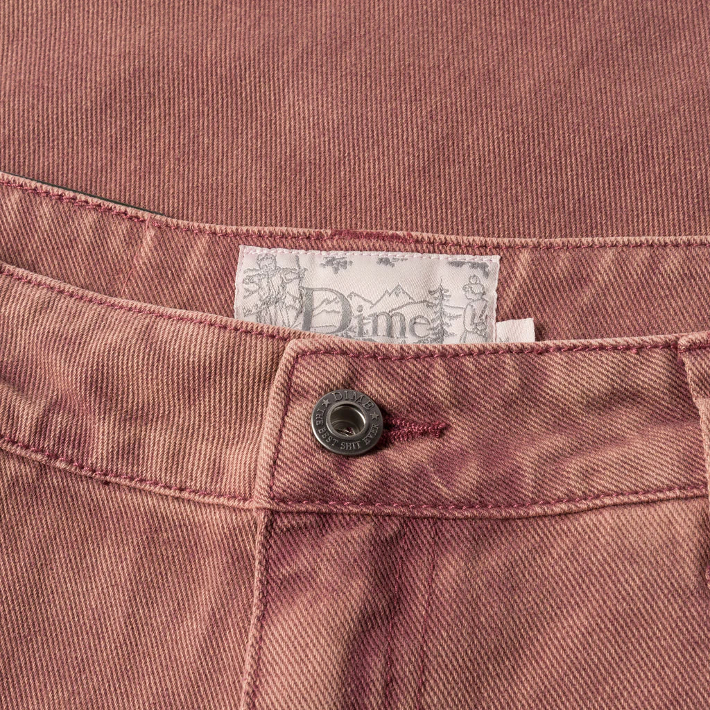 Dime -  Classic Relaxed Denim - Stone Burgundy