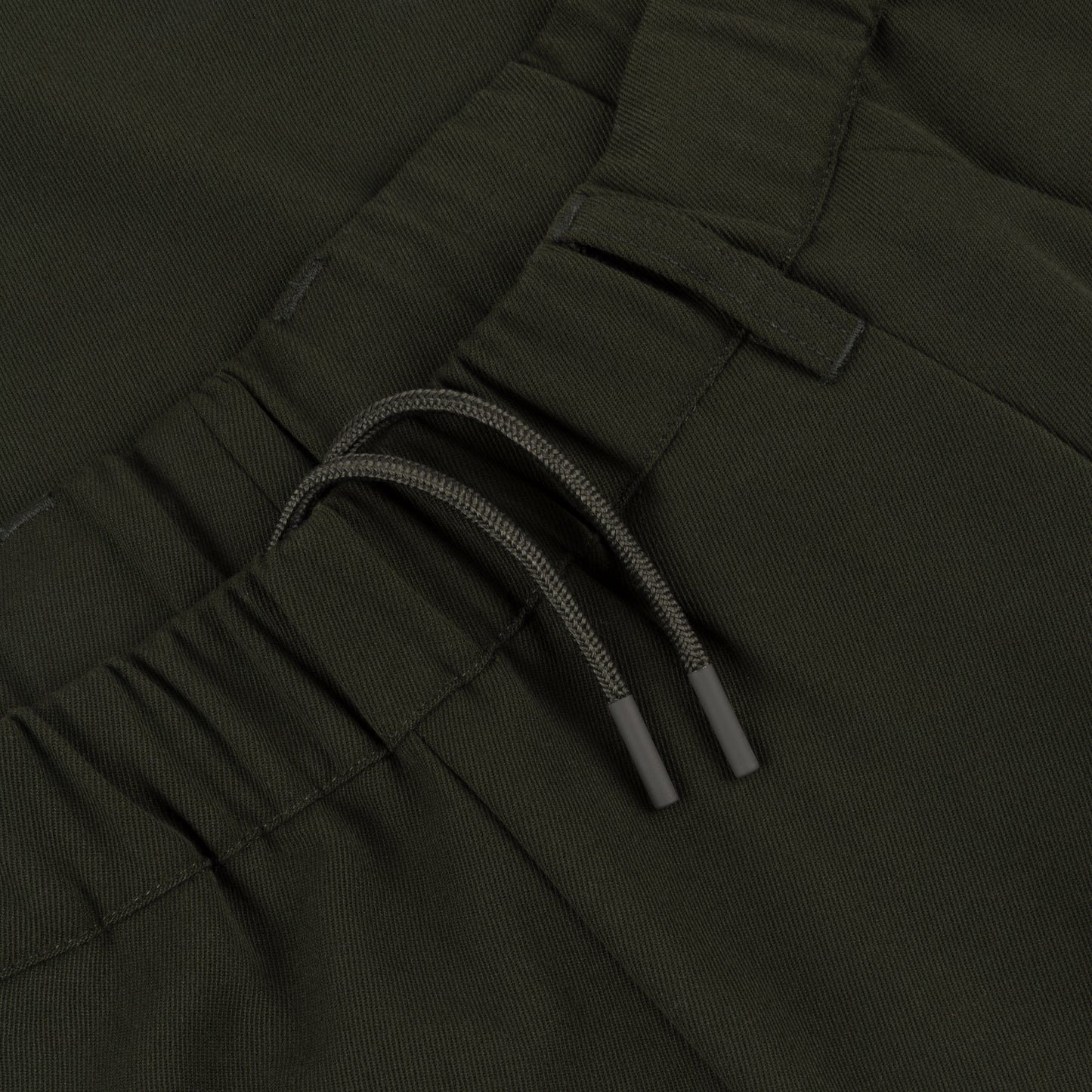Dime - Pleated Twill Pants - Forest Green