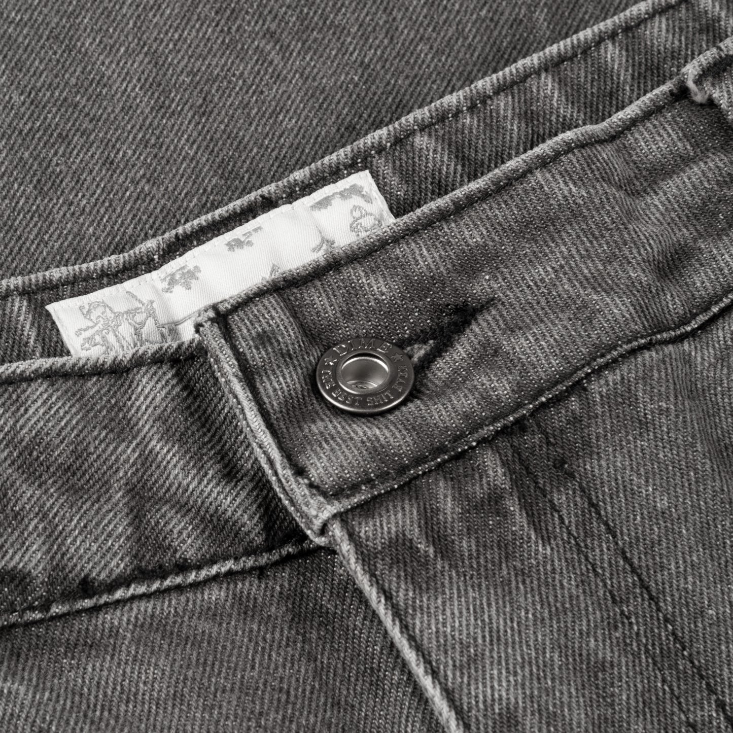 Dime - Classic Relaxed Denim Pants - Vintage Black