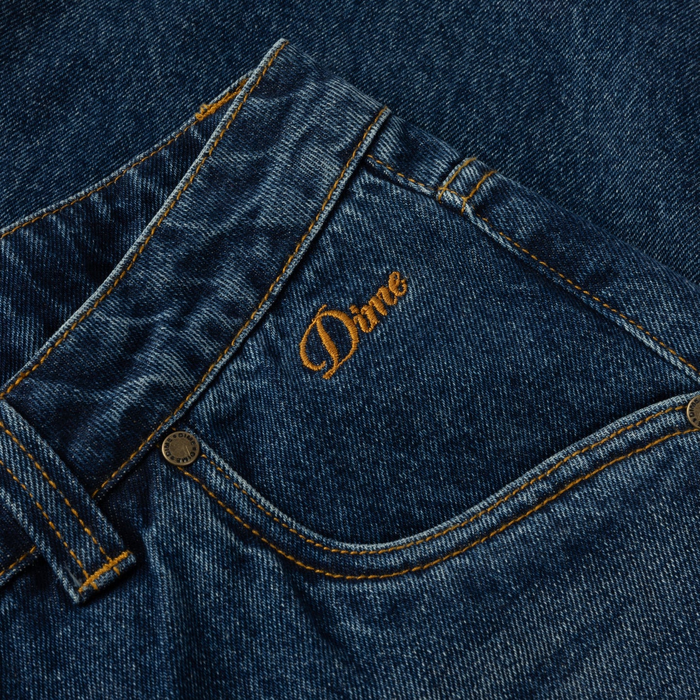 Dime - Classic Relaxed Denim Pants - Faded Indigo