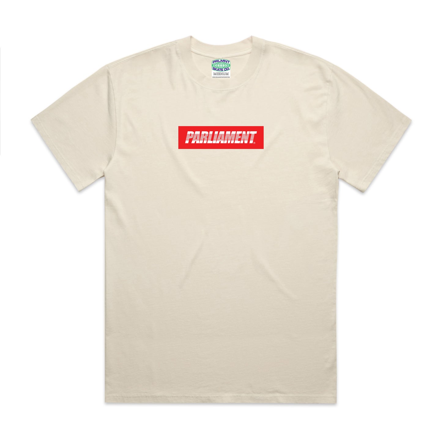 Parliament - Box Logo T-Shirt - Ecru