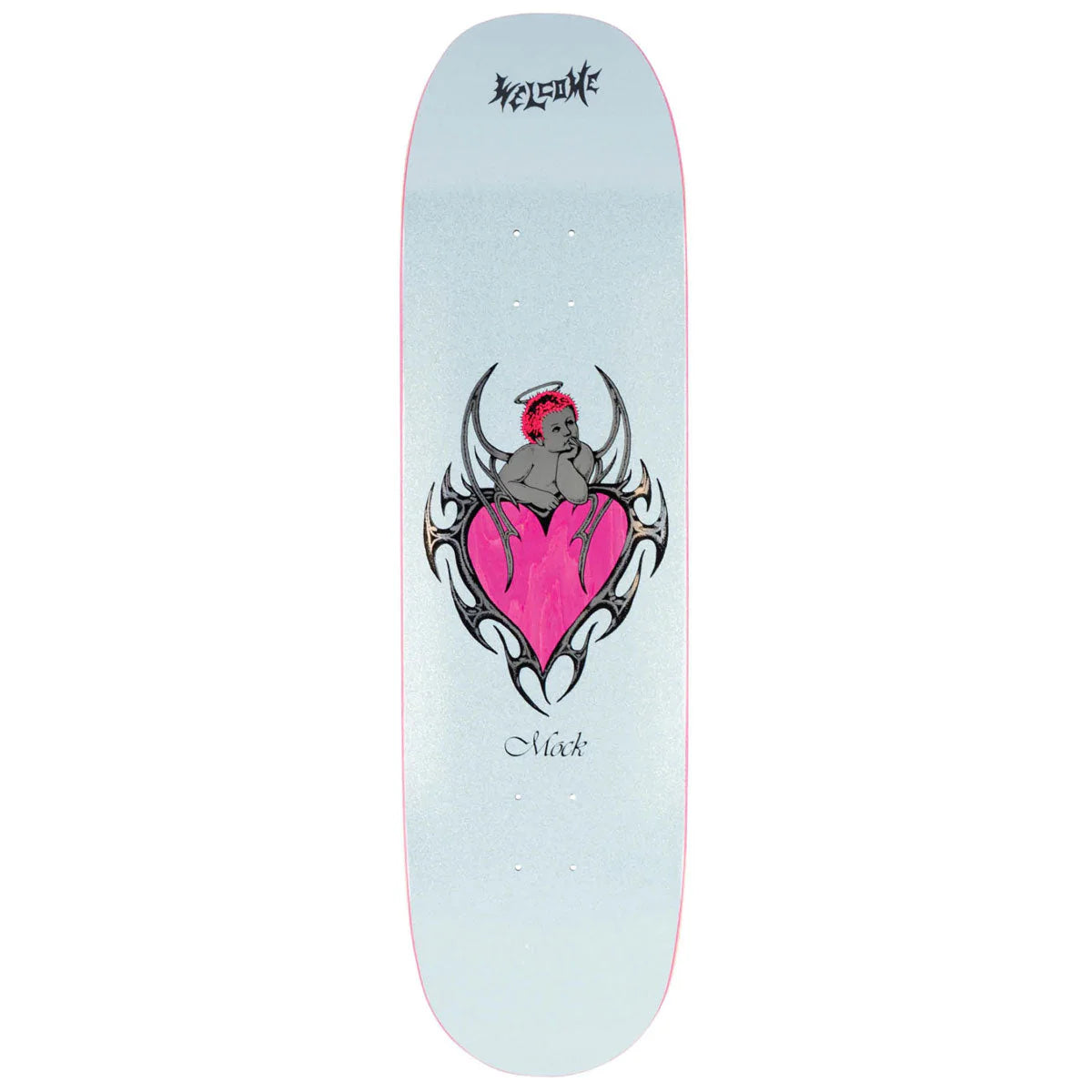 Welcome Skateboards - Cupid on Moontrimmer Blue Glitter 8.6"