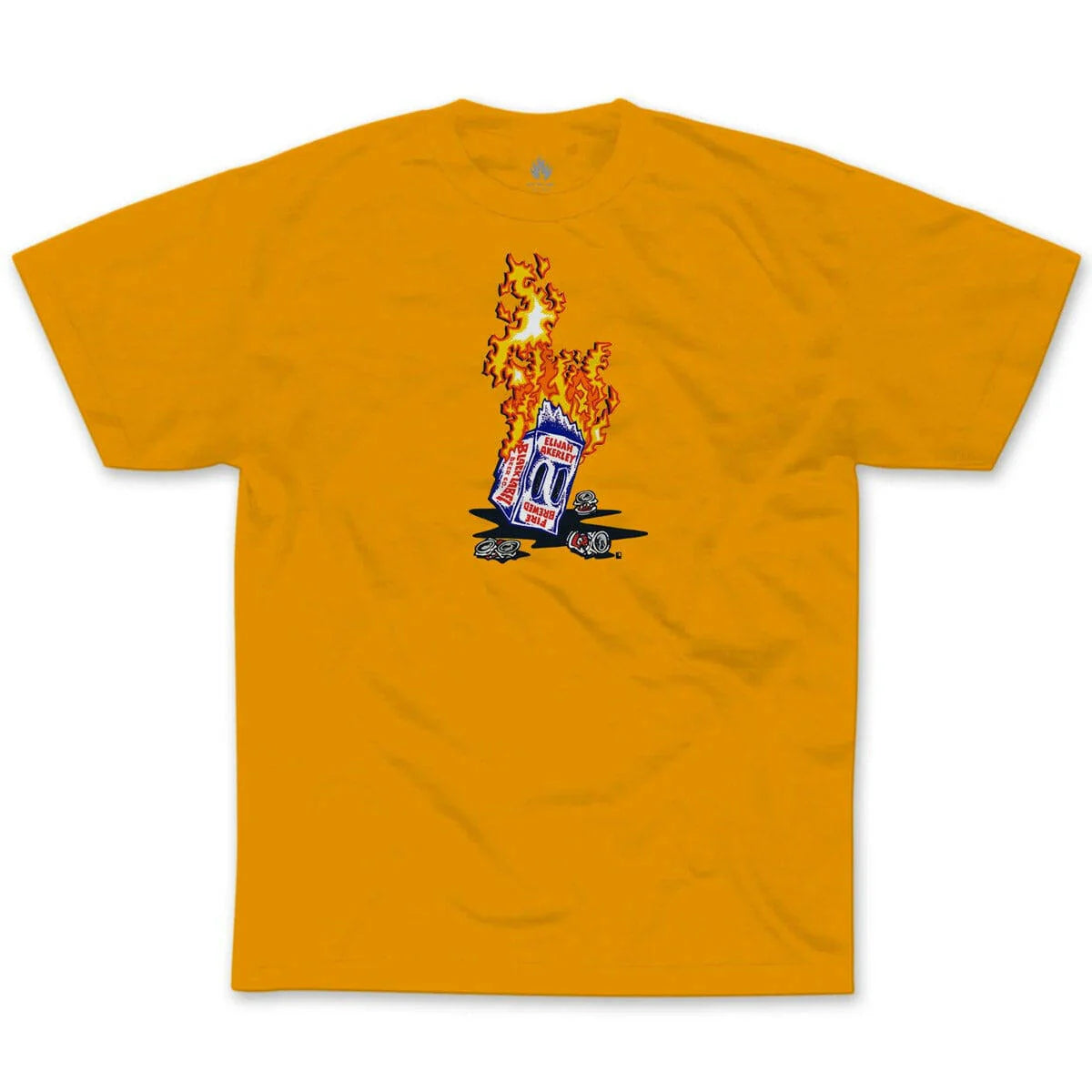 Black Label Skateboards - Fire Brewed T-Shirt Gold