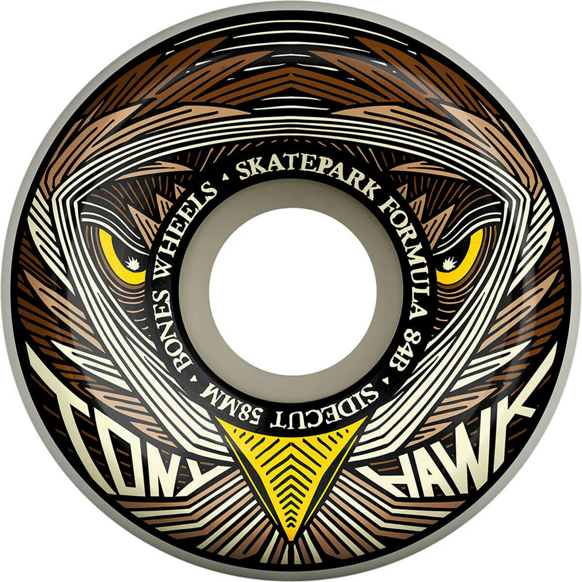 Bones Wheels - Hawk Night Hawk 58 - SPF 58mm Sidecut 84B