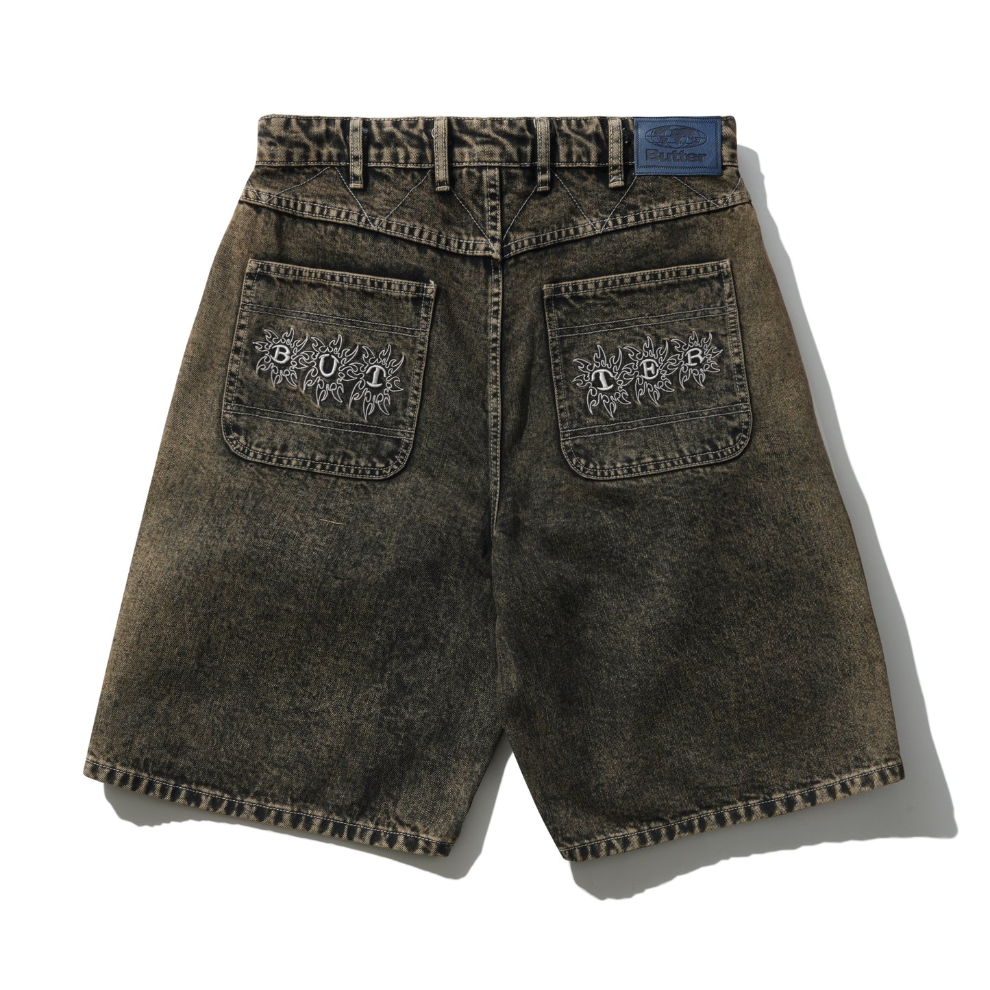 Butter Goods - Bronco Denim Shorts - Washed Black