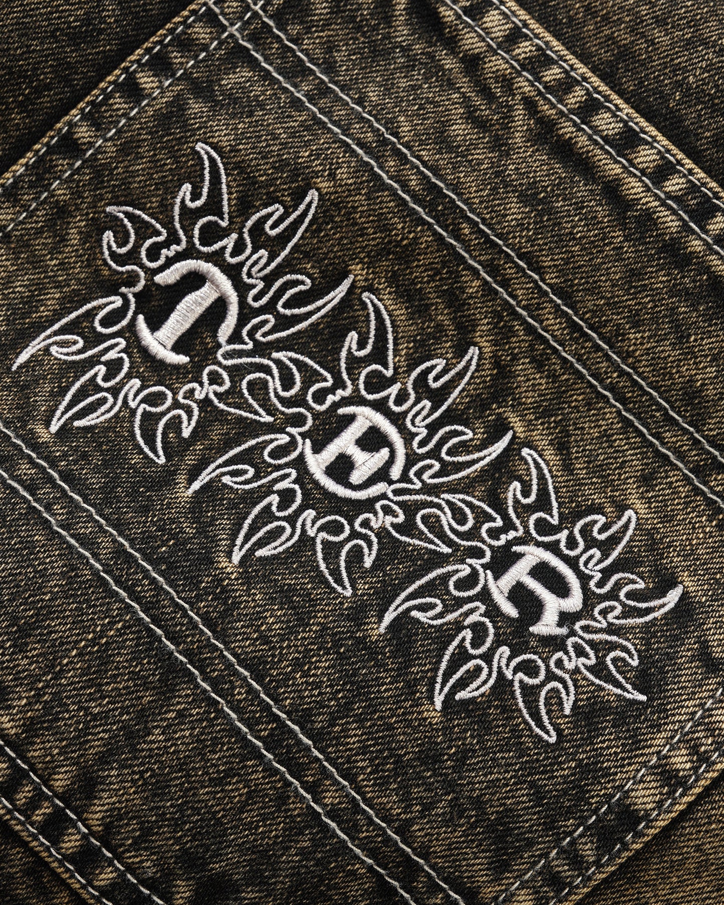 Butter Goods - Bronco Denim Shorts - Washed Black