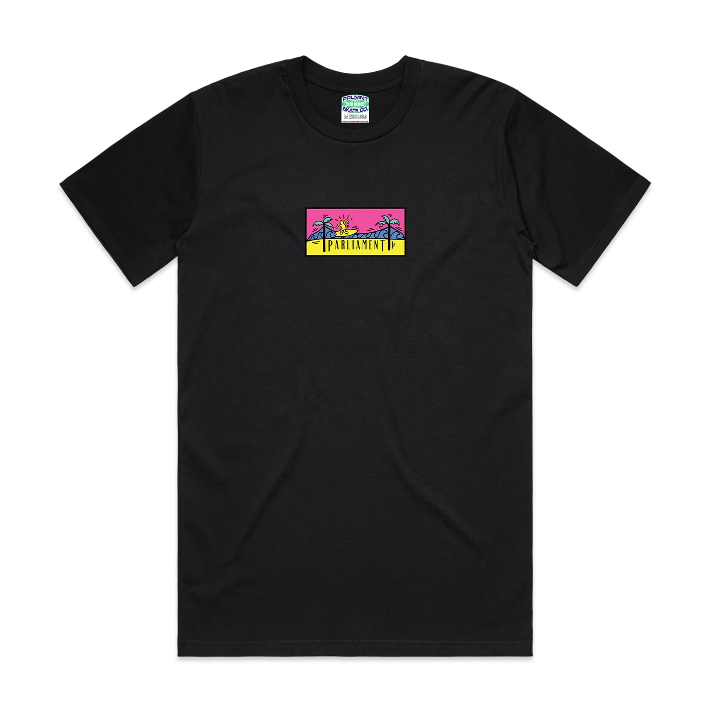 Parliament - Coloured Surf Bridge T-shirt - Black