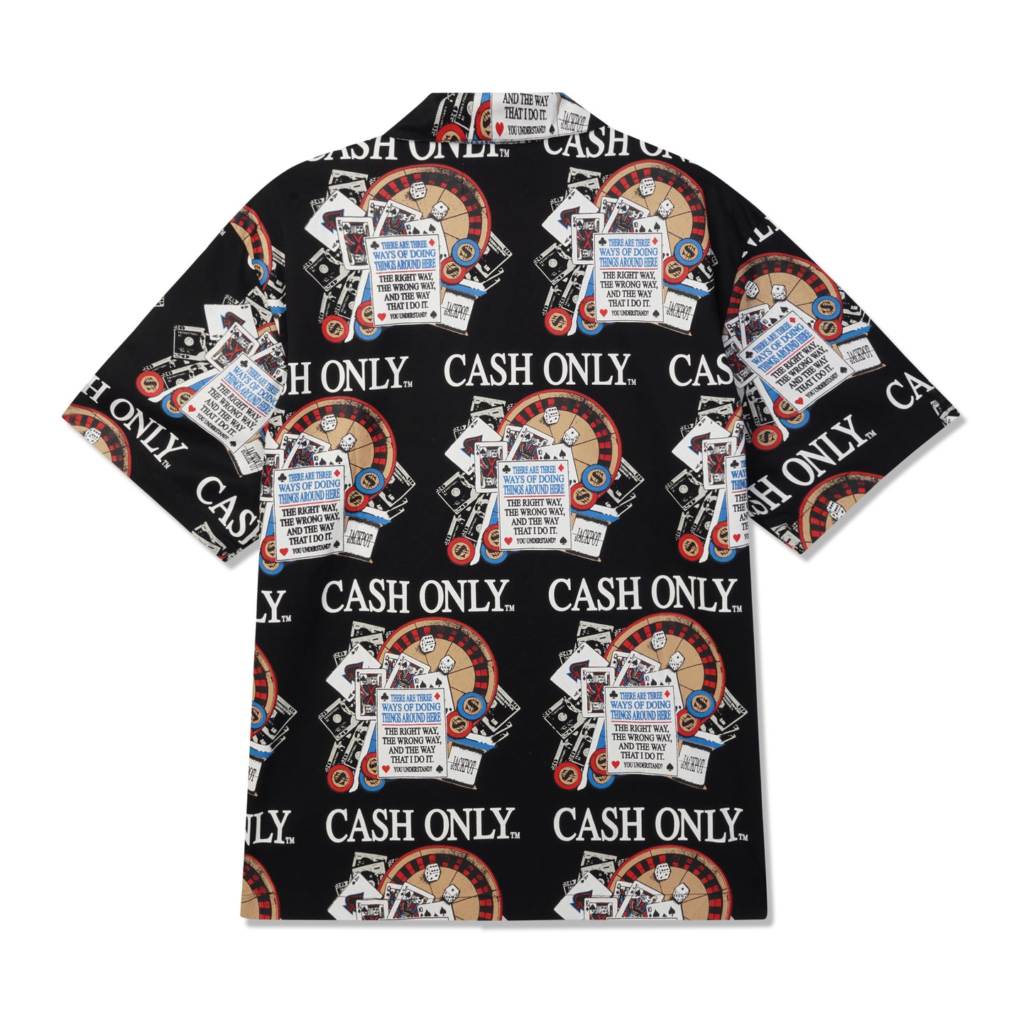 Cash Only - Casino Button Up - Black