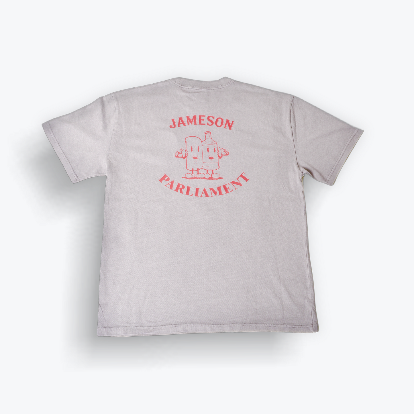 Jameson X Parliament - Embroidered Tee - Grey