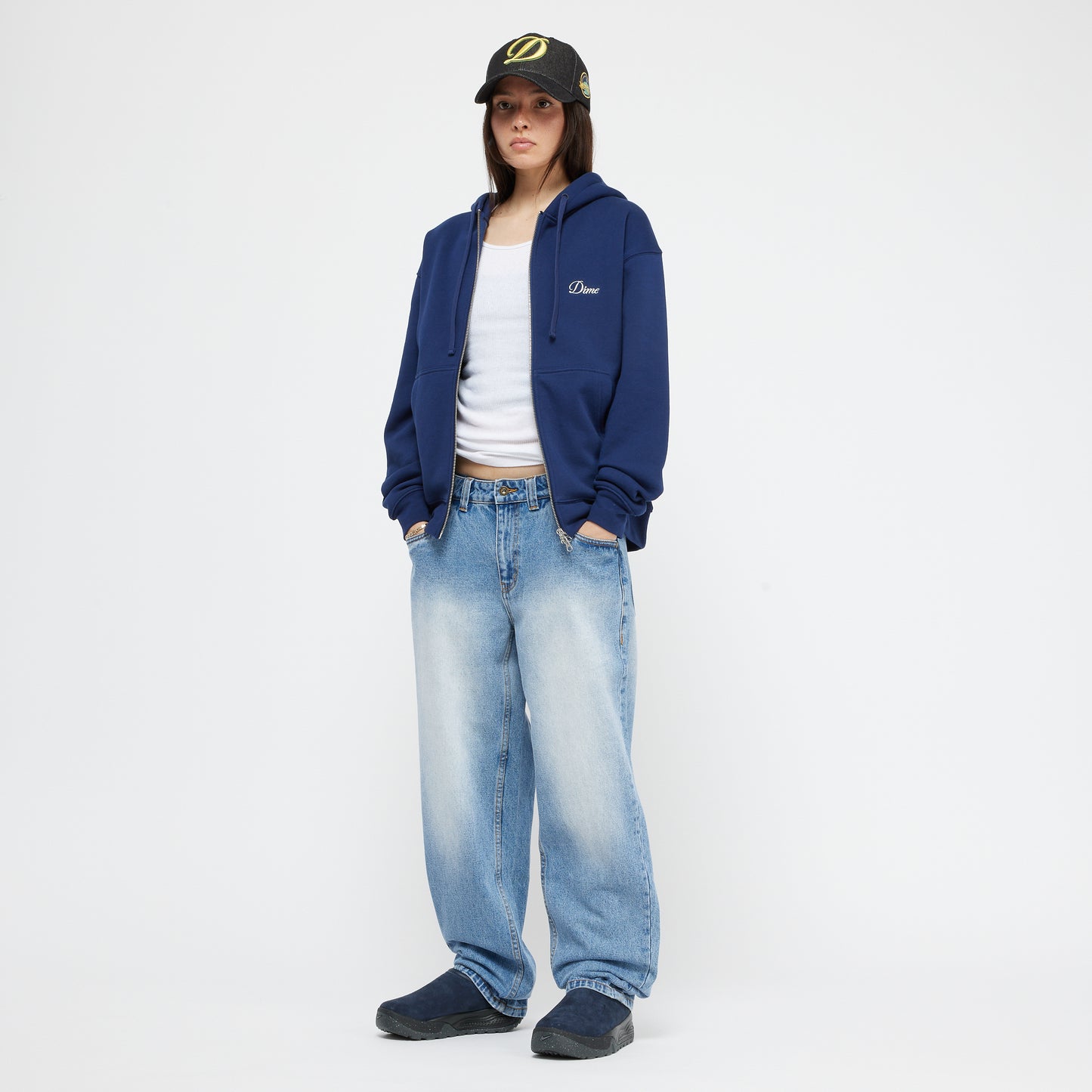 Dime - Relaxed Denim Pants - Sandblasted Blue