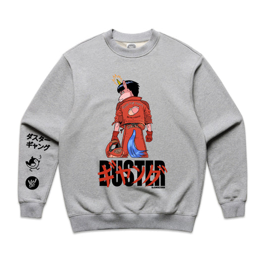 Duster Gang by Gimiks Born - Kaneda Crew Jumper - Grey Marle