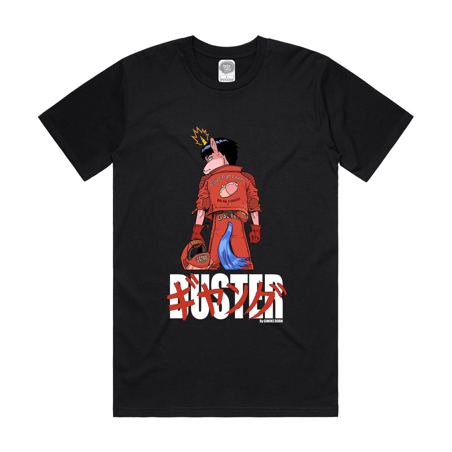Duster Gang by Gimiks Born - Kaneda Tee - Black
