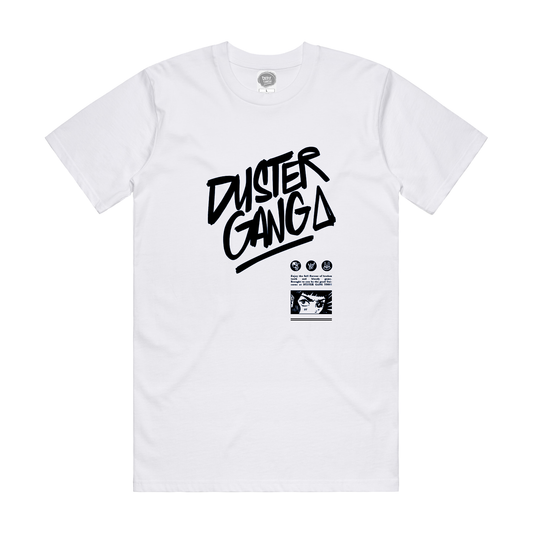 Duster Gang by Gimiks Born - OG Piece Tee - White/Black