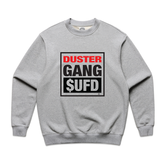 Duster Gang by Gimiks Born - Visions Crew Jumper - Grey Marle