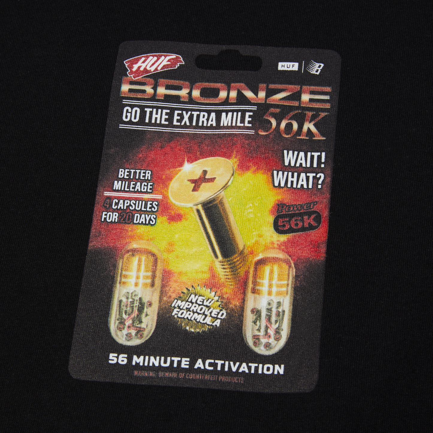 Huf x Bronze 56k - ENHANCED S/STEE - BLACK