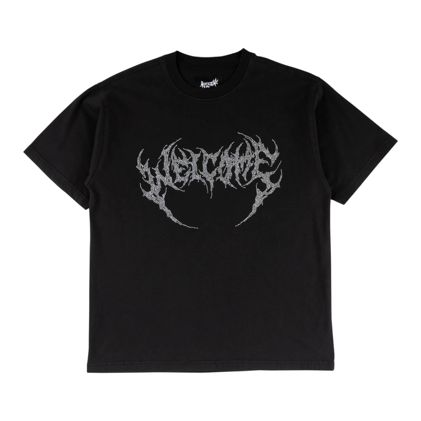 Welcome Skateboards - Glam Fang S/S Garment-Dyed Knit - Black