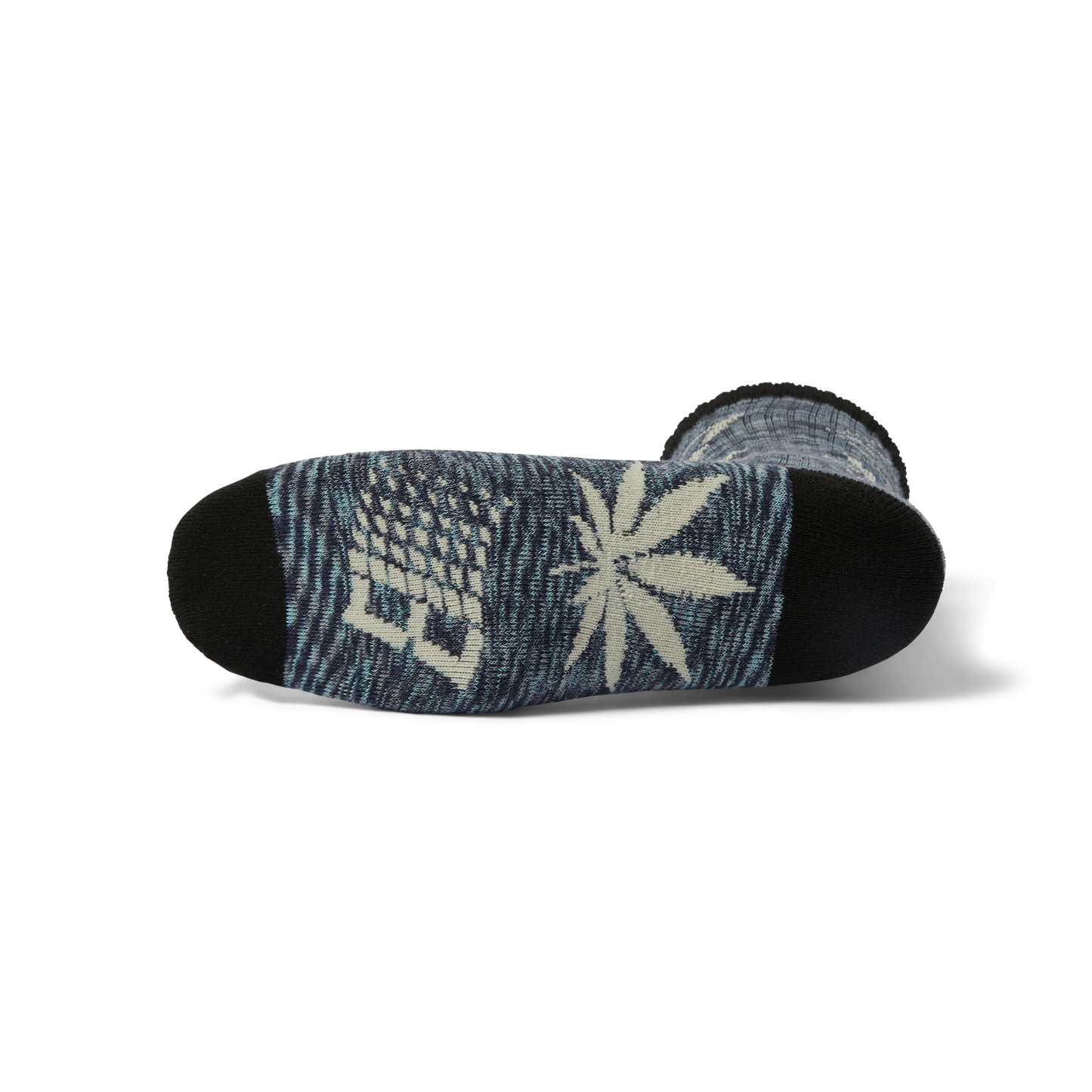 Huf x Bronze 56k - PLANTLIFE MARLED SOCK - BLACK