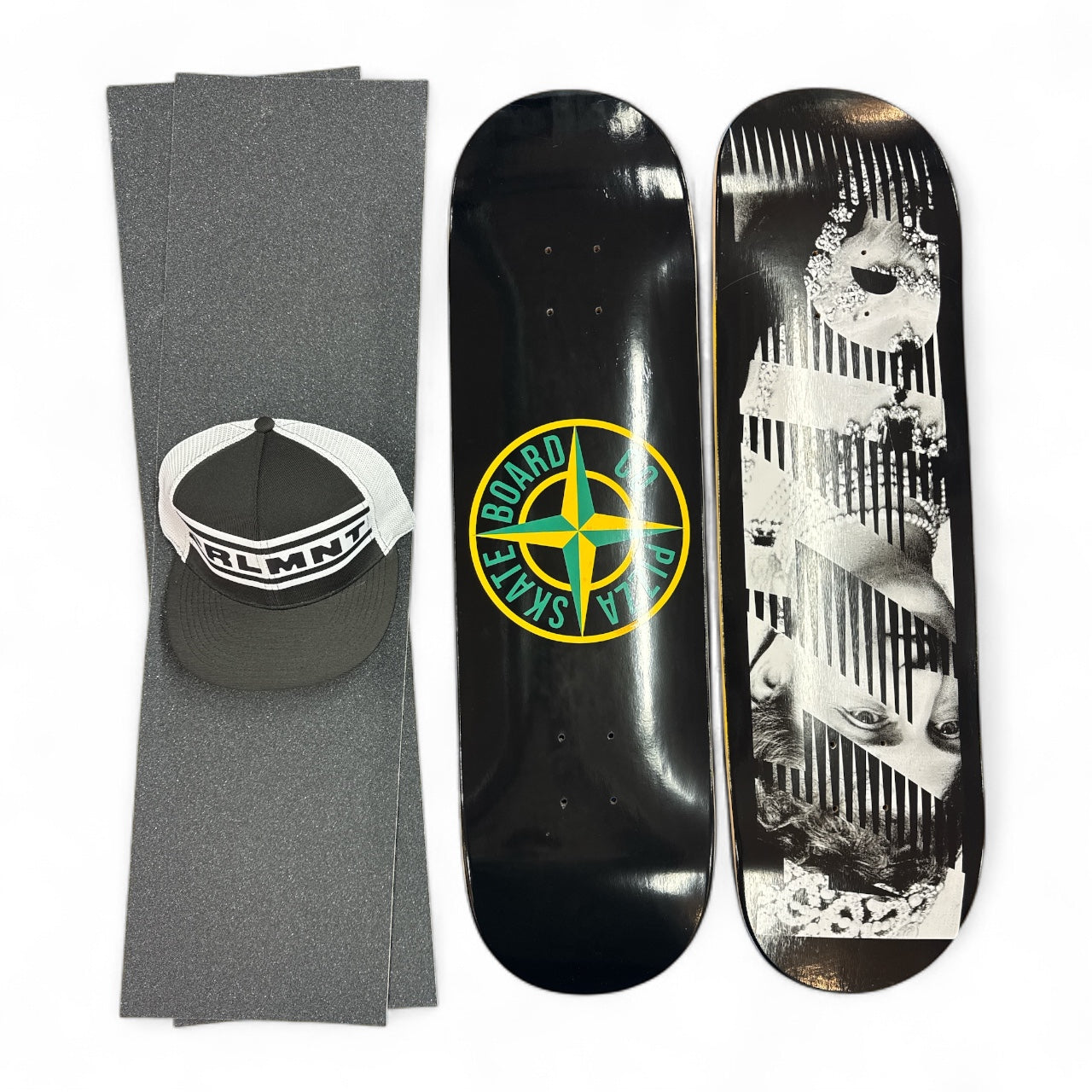 Sale Deal - 8.5" Pizza decks, 2x Sheets Free Grip & Parliament Cap