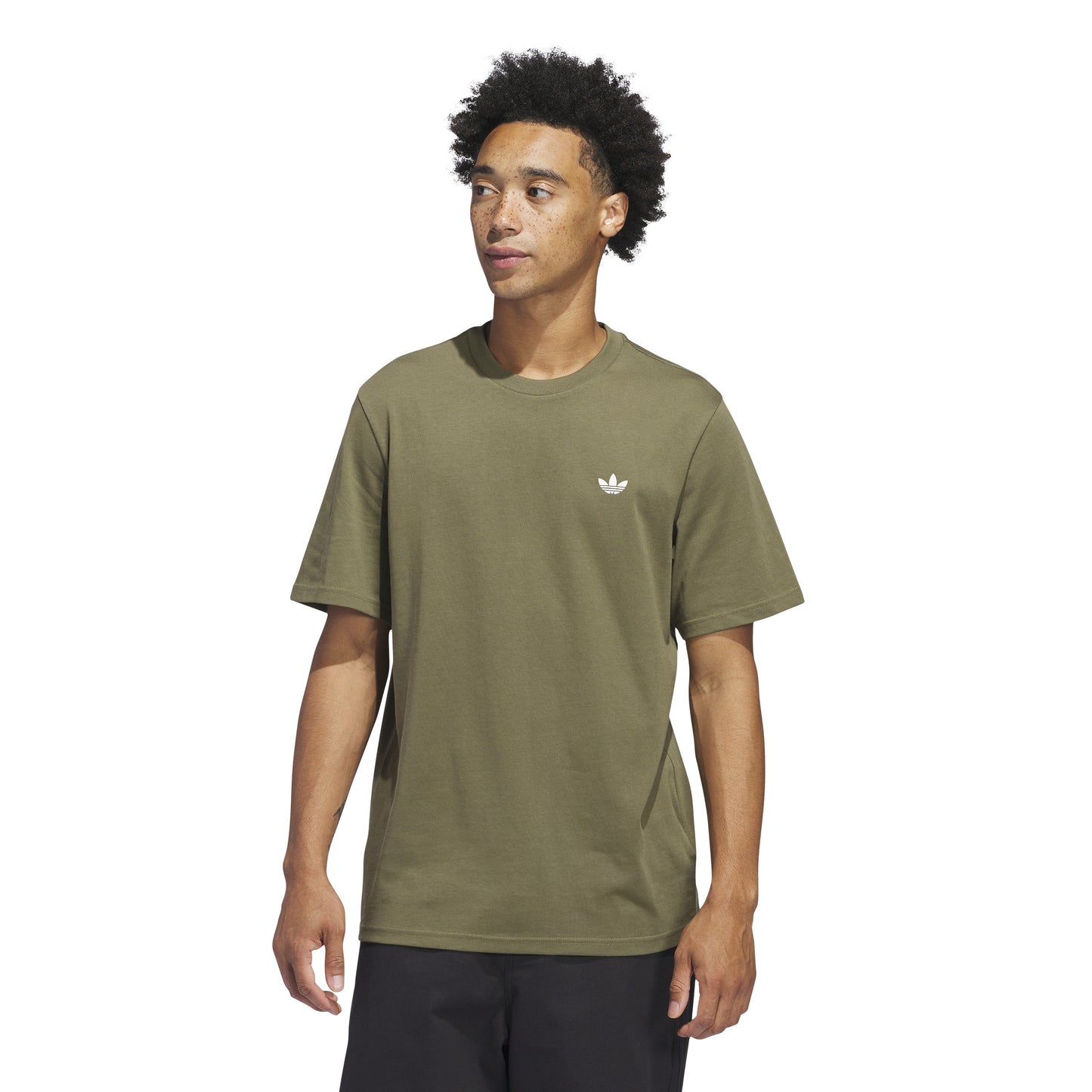 Adidas Skateboarding - 4.0 Logo Tee - Olive Strata