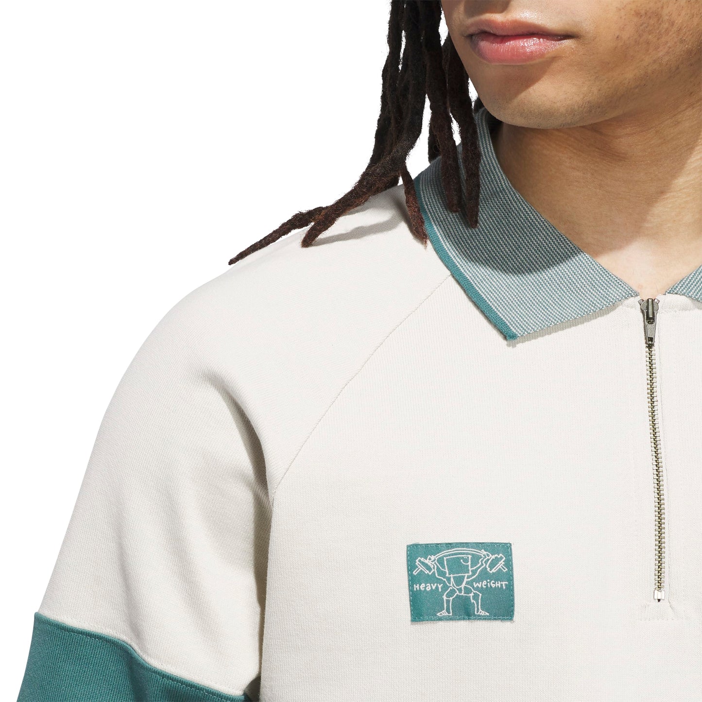 Adidas Skateboarding - Shmoofoil Heavyweight Rugby Long Sleeve Shirt - Alumina / Prelvd Violet Mel