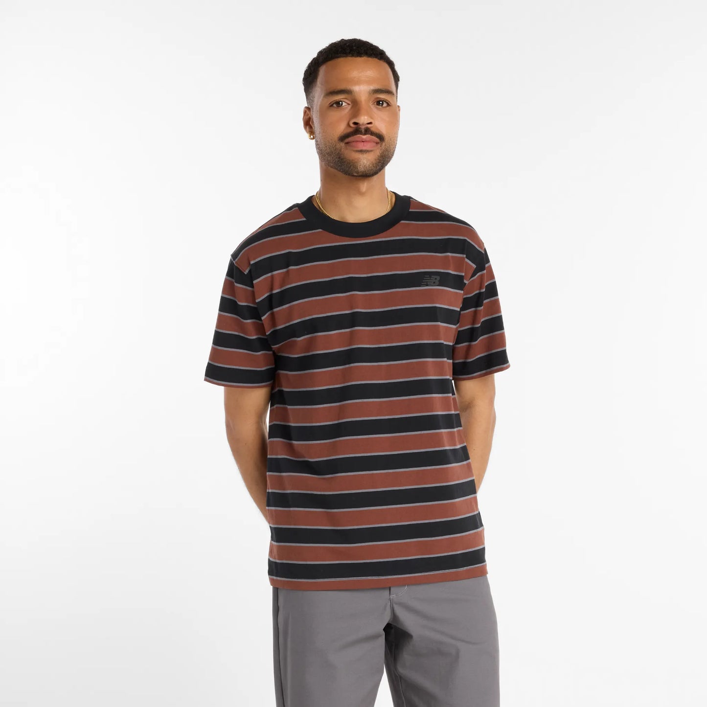 NB NUMERIC - Thin Stripe T-Shirt - Black