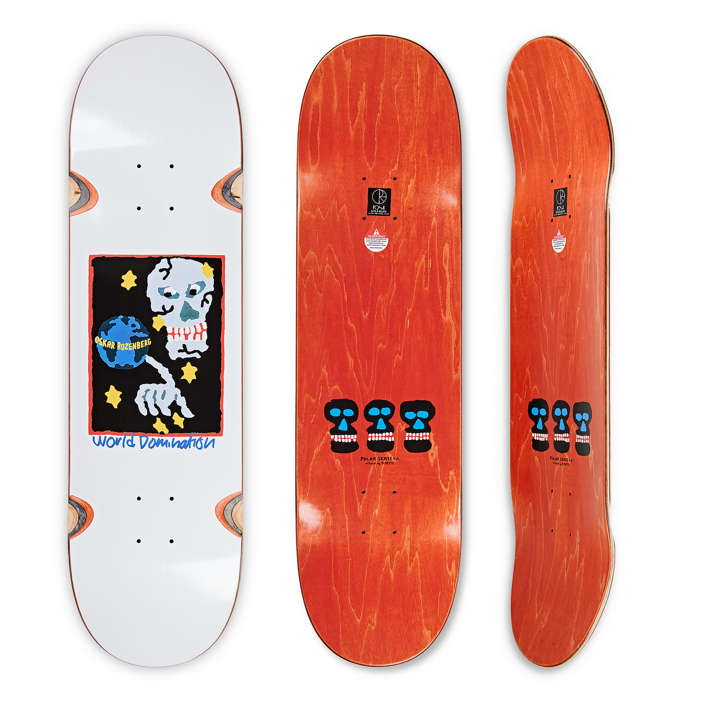Polar Skate Co. - OSKAR ROZENBERG - WORLD DOMINATION - 8.75"
