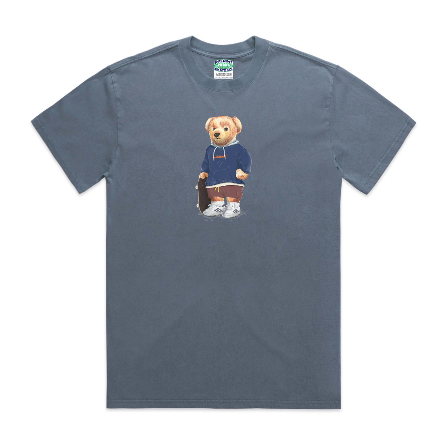 Parliament - Paddo B Bear T-Shirt - Faded Indigo