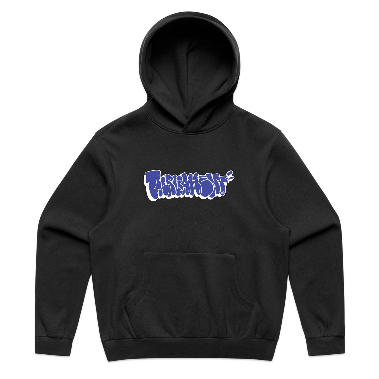 Parliament - Blue Throwie Hooded Jumper - Black