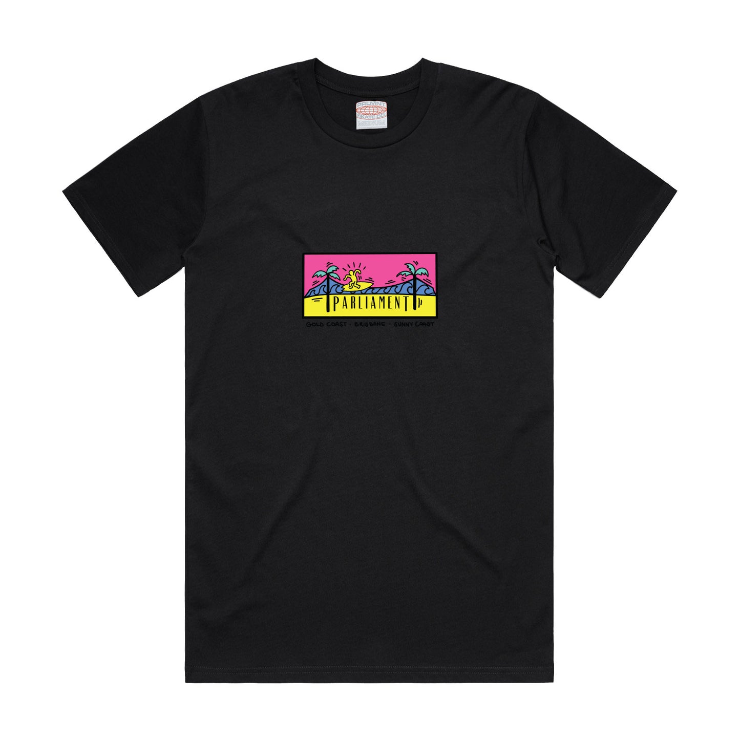 Parliament - Coloured Surf Bridge T-shirt - Black
