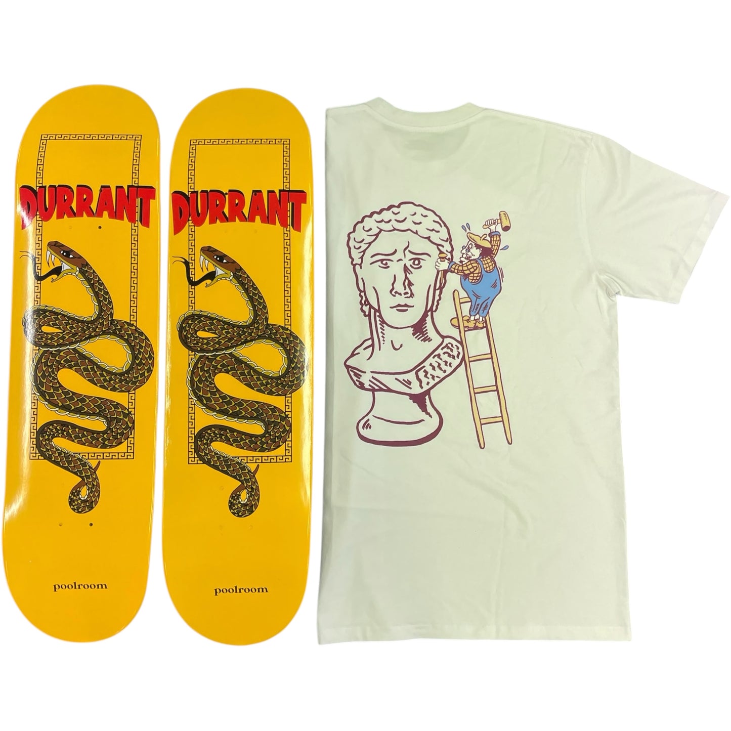 Sale Deal - 8.5" Poolroom Durrant Decks and T-Shirt