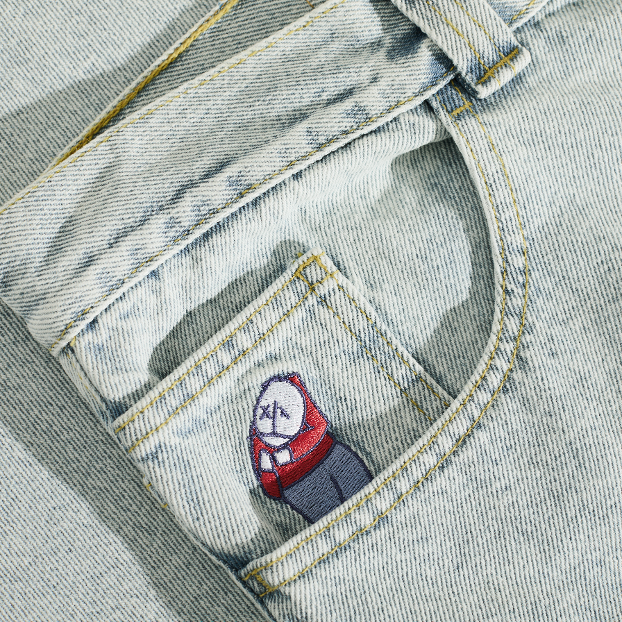 Polar Skate Co. - Big Boy Pants OG LOGO - Light Blue
