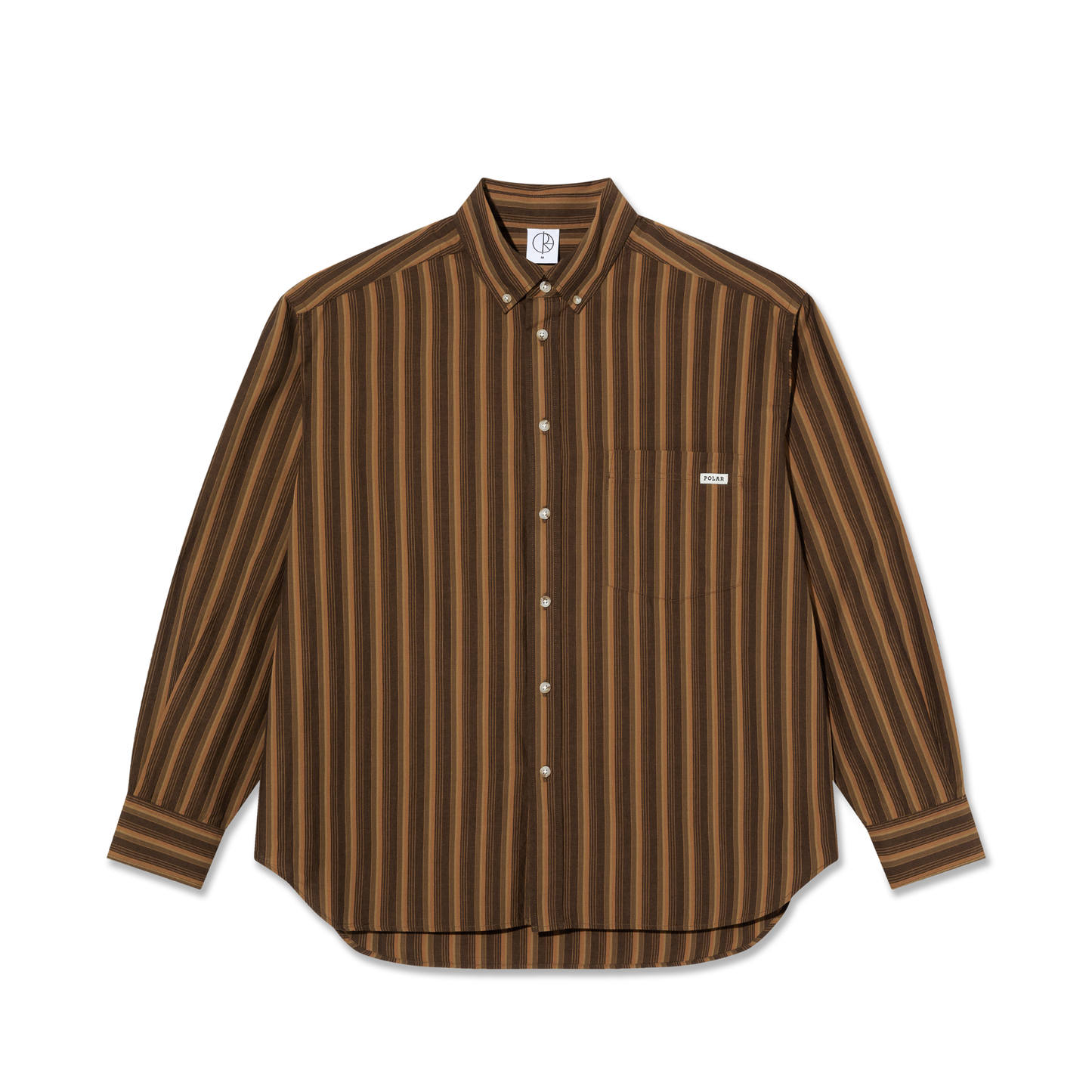 Polar Skate Co. - Ben L/S Shirt - Brown Stripes