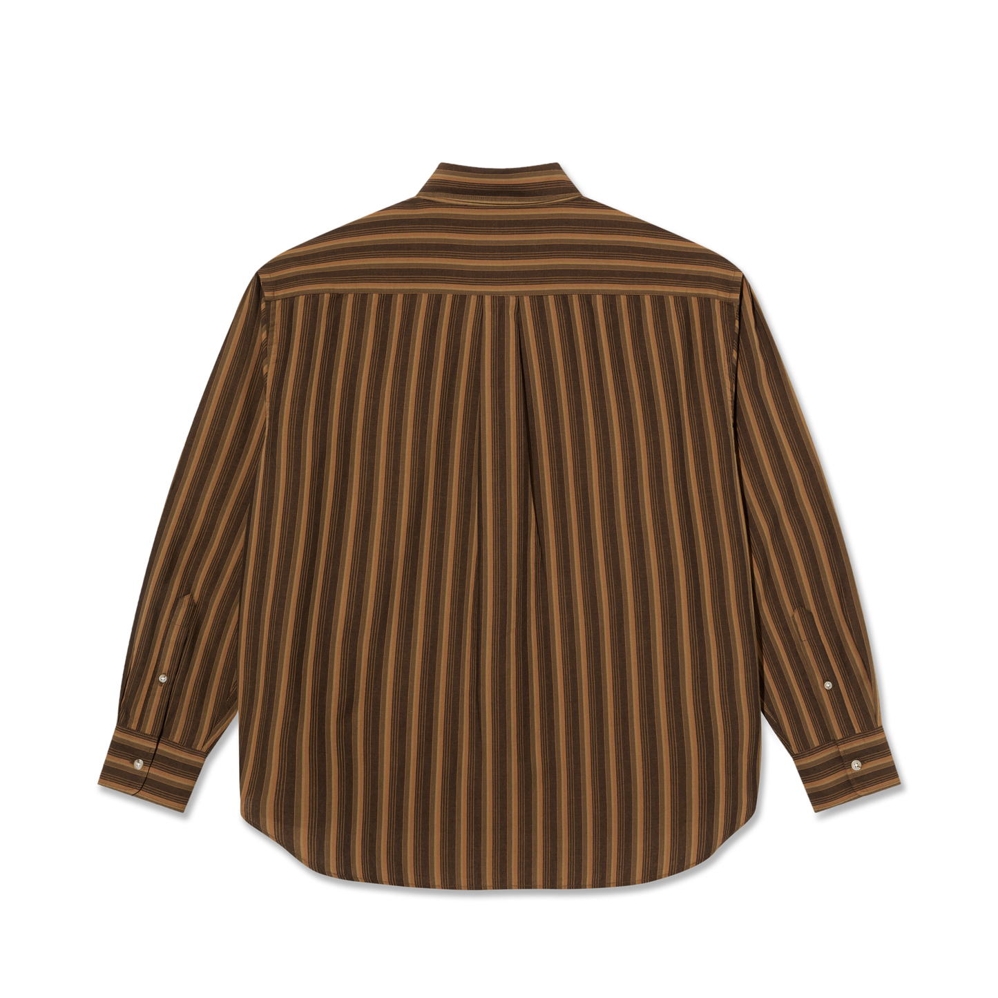 Polar Skate Co. - Ben L/S Shirt - Brown Stripes