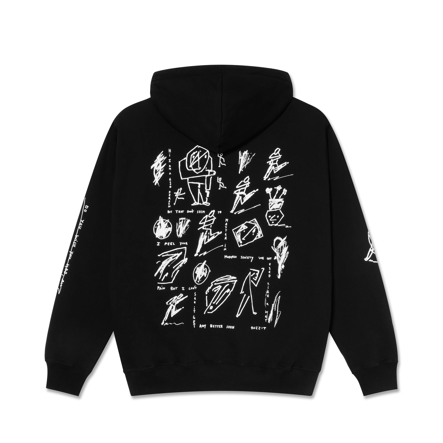 Polar Skate Co. - Sad At Times Dave Hoodie - Black