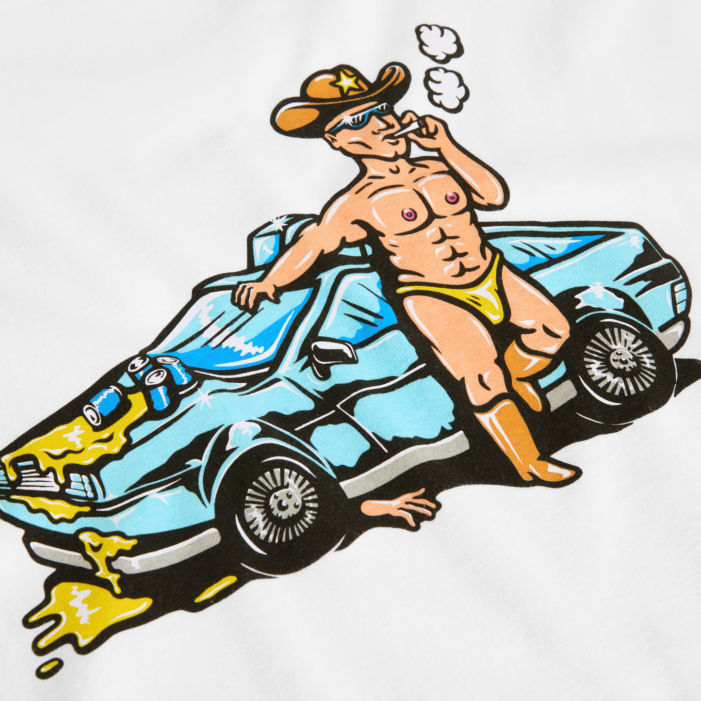 Polar Skate Co. - Cowboy Cop Tee - White