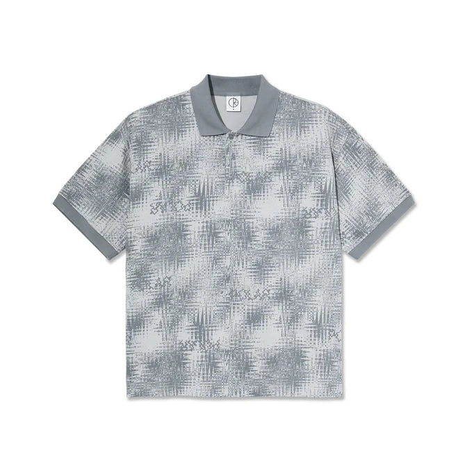 Polar Skate Co. - SURF POLO SHIRT | SCRIBBLE - SILVER