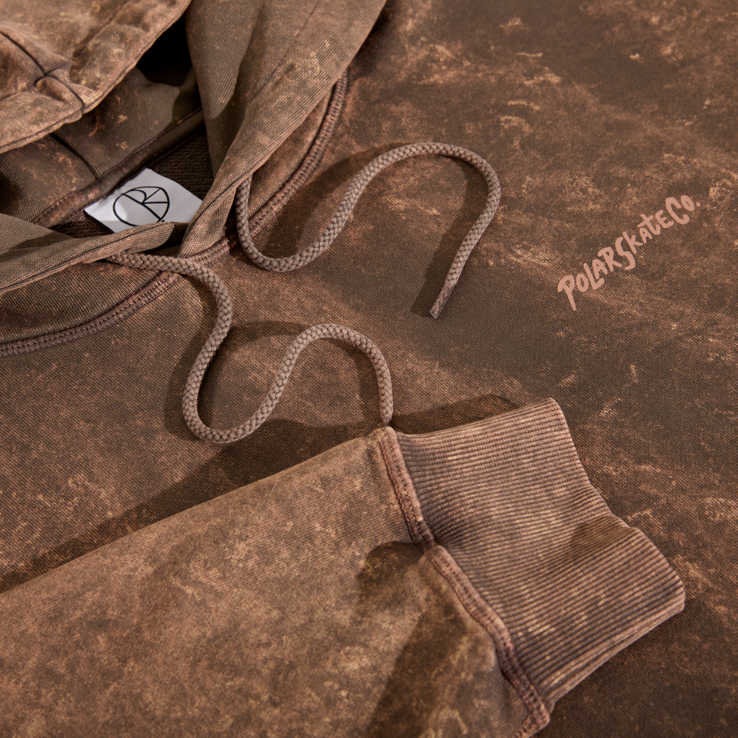 Polar Skate Co. - Acid Frank Hoodie | Surf Logo - Brown
