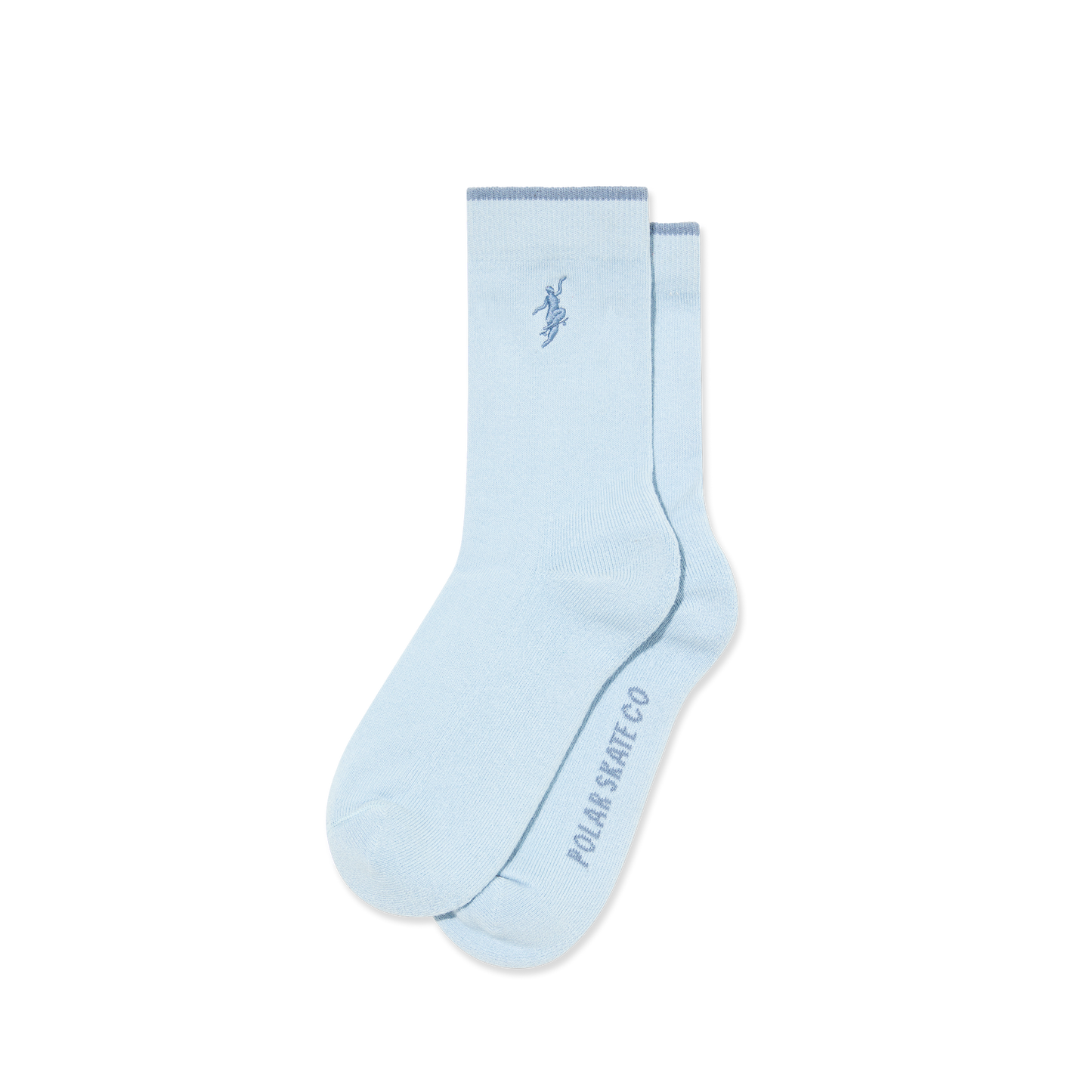 Polar Skate Co. - Business Socks | No Complies Forever - Light Blue