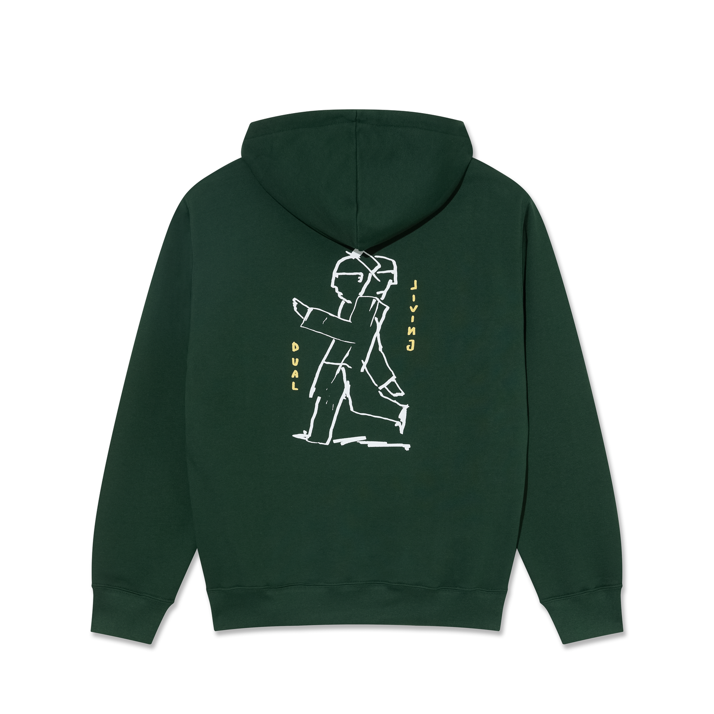 Polar Skate Co. - Dual Living - Dave Hoodie - Dark Green