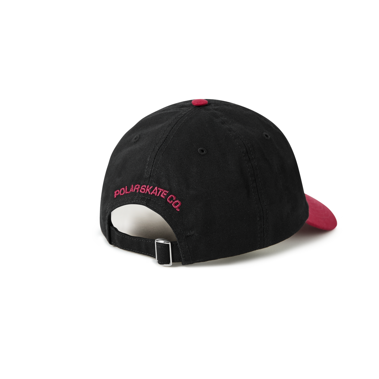 Polar Skate Co. - Sai Cap | Stroke Logo - Black / Redcurrant - M/L