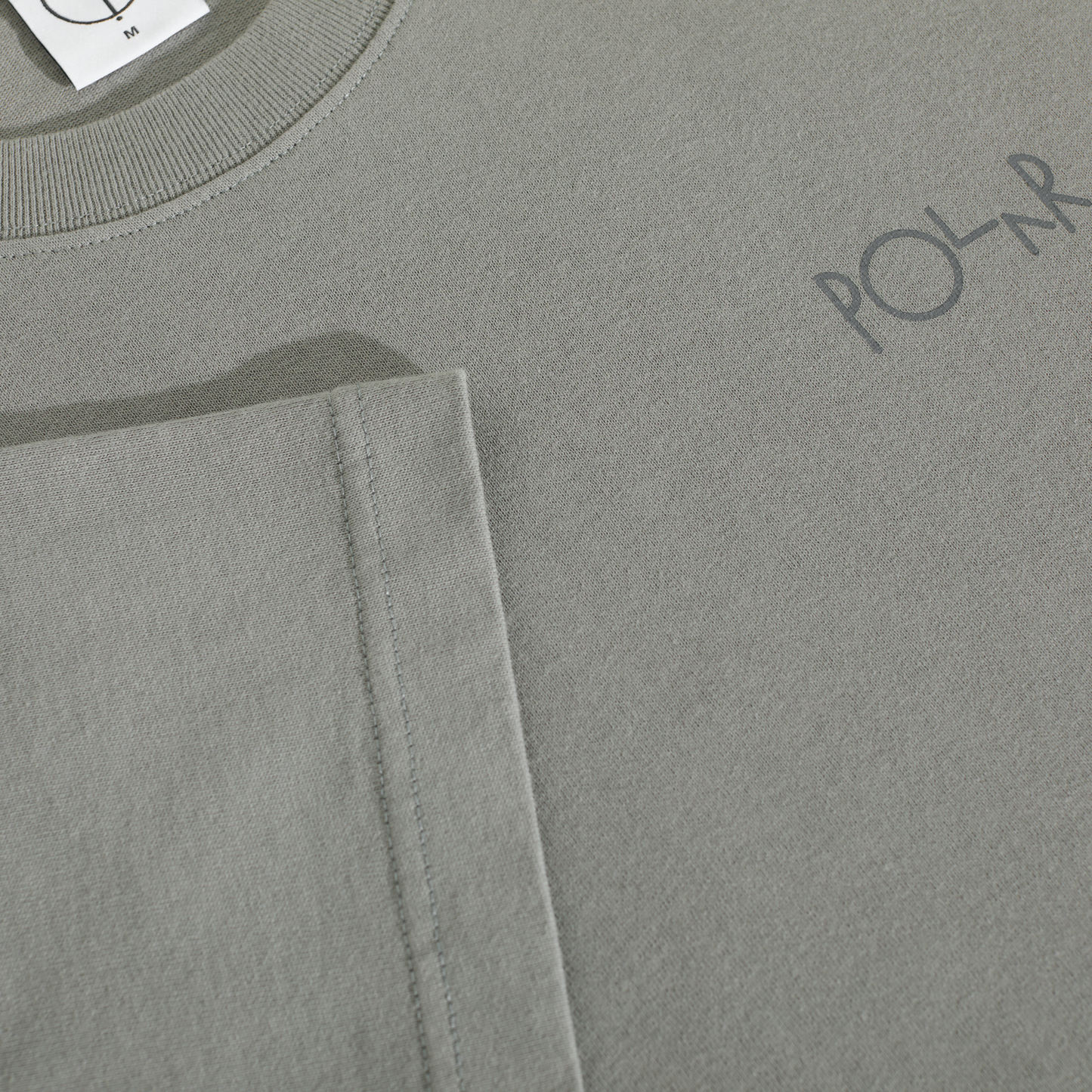 Polar Skate Co. - Contrast Tee | Stroke Logo - Grey