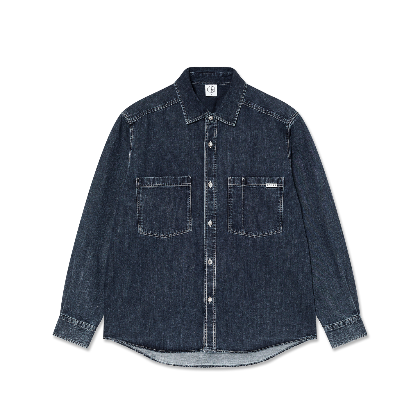 Polar Skate Co. - Mike LS Shirt | Denim - Washed Blue