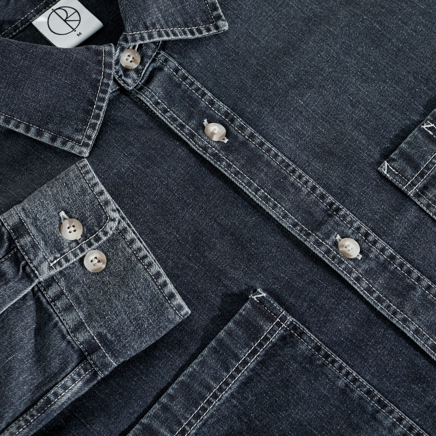 Polar Skate Co. - Mike LS Shirt | Denim - Washed Blue